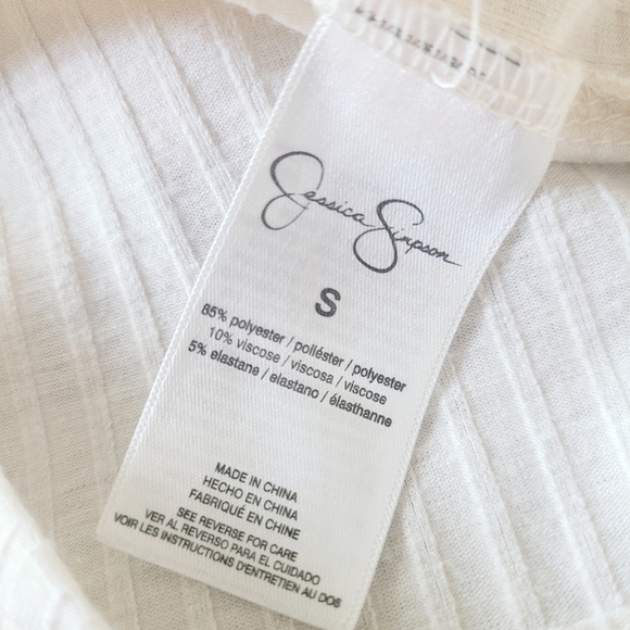 Jessica Simpson Laced Sleeves Open Back Top Size Small - Picture 10 of 14